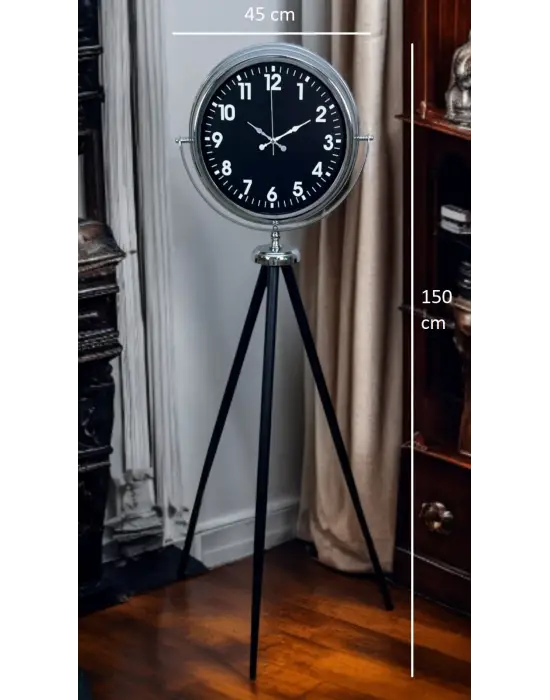 Prime Krom Tripod Ayaklı Saat