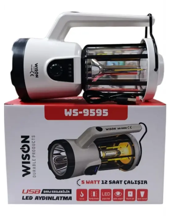 Profesyonel El Feneri &amp; Kamp Lambası | 5w