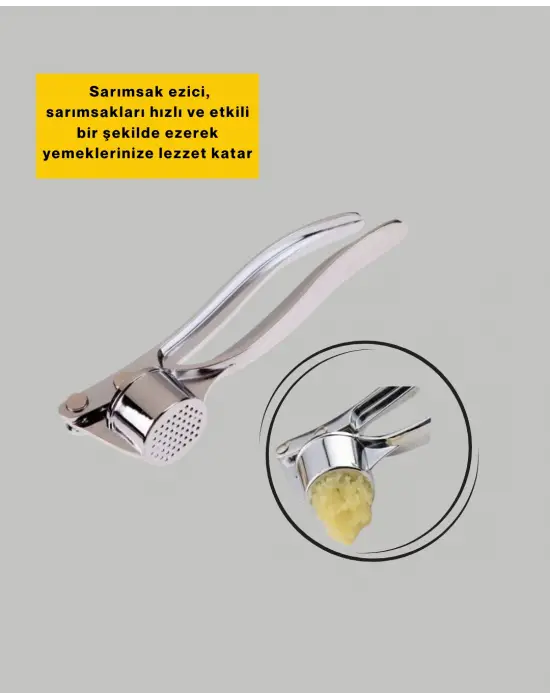 Profesyonel Sarımsak Ezici Sağlam Yapı Ve Rahat Kavrama