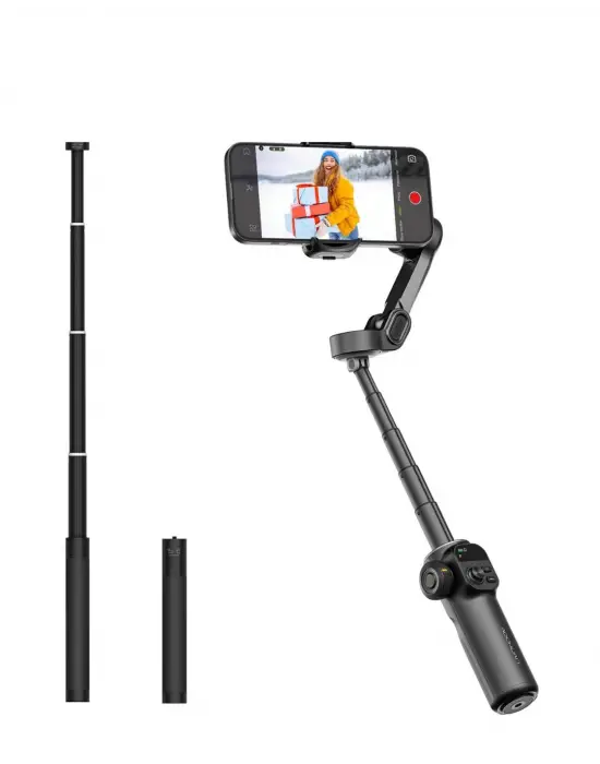 Profesyonel Telefon Gimbal Stabilizer 3 Axis Video Sabitleyici Vlog Tripod