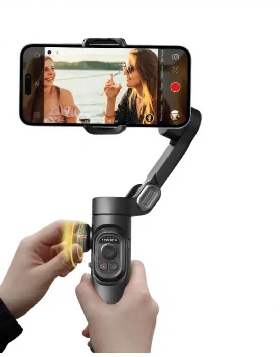 Profesyonel Telefon Gimbal Stabilizer 3 Axis Video Sabitleyici Vlog Tripod