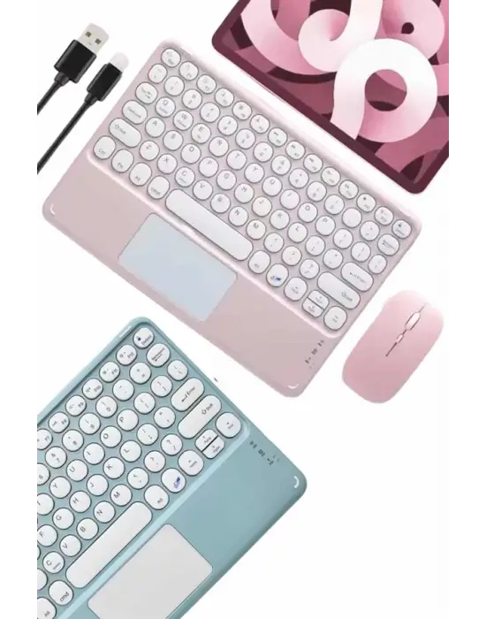Profesyonel Wifi Q Klavye Bluetooth Klavye Touchpad 10.8 Inç