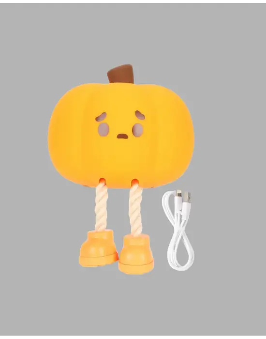 Pumpkin Led Gece Lambası Üç Kademeli Işık Ayarlı