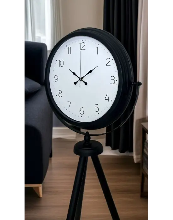 Pure Black Tripod Ayaklı Saat