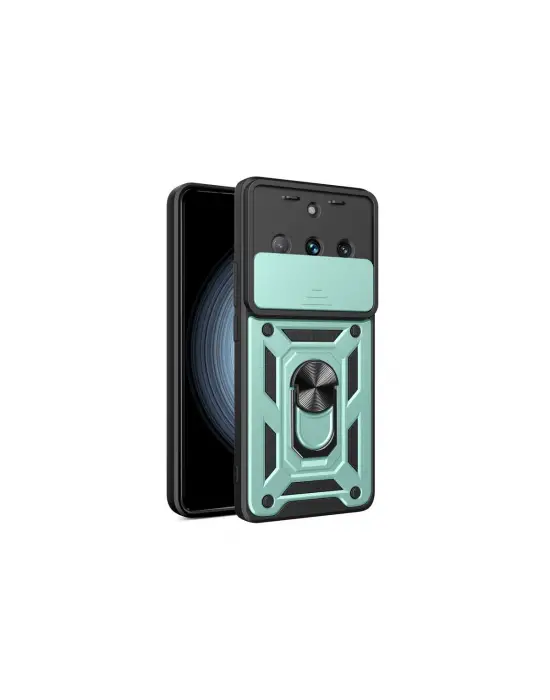 Realme 11 Pro Kılıf Pars Lens Yüzüklü Silikon - Yeşil