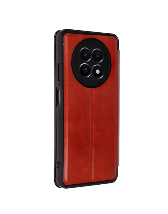 Realme 12 5g Kılıf Flip Cover - Kırmızı