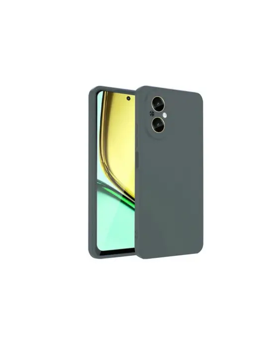 Realme 12 Lite Kılıf First Silikon - Koyu Yeşil