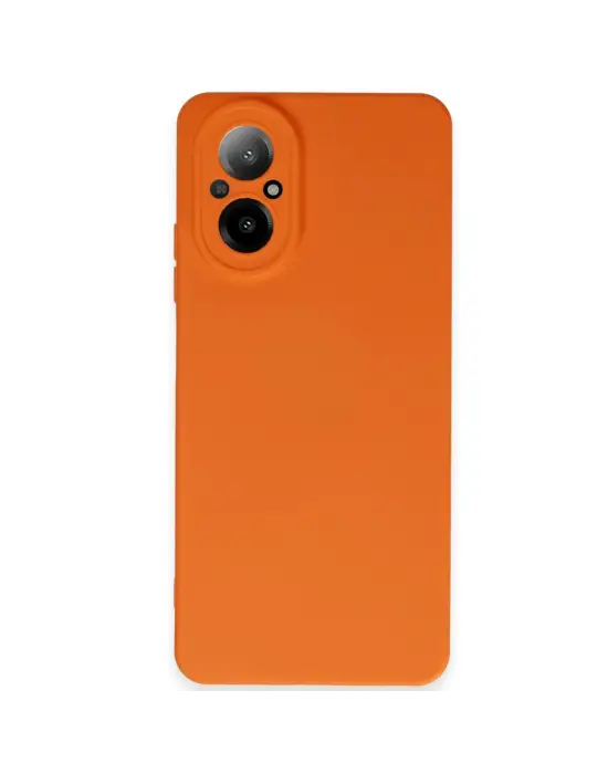 Realme 12 Lite Kılıf Nano İçi Kadife Silikon - Turuncu
