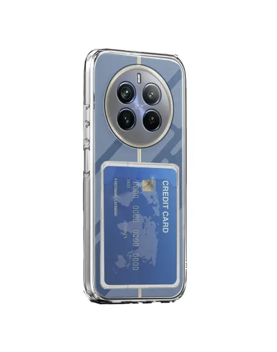 Realme 12 Pro Kılıf Kart Şeffaf Silikon - Şeffaf