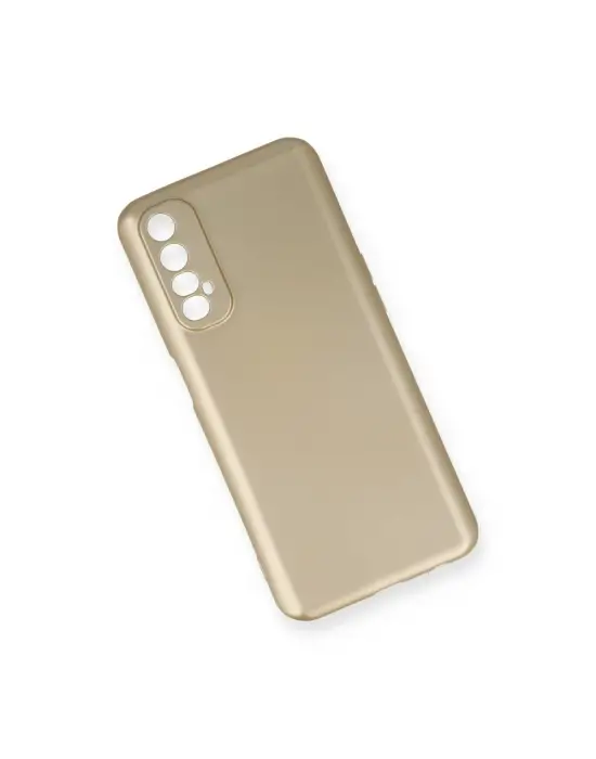 Realme 7 Kılıf First Silikon - Gold