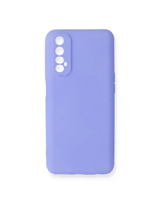 Realme 7 Kılıf First Silikon - Lila