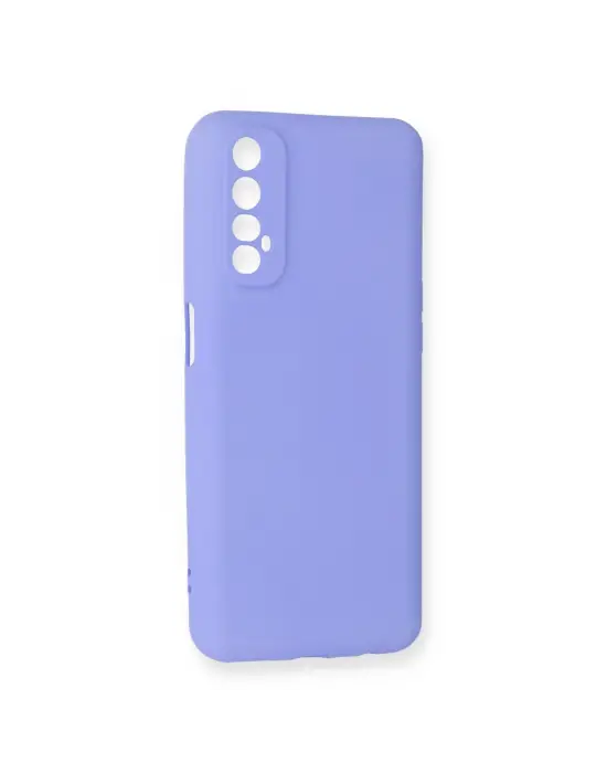 Realme 7 Kılıf First Silikon - Lila