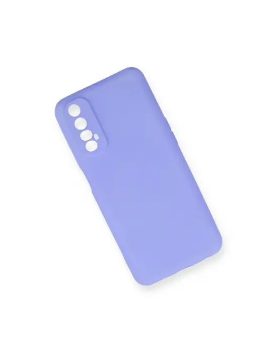 Realme 7 Kılıf First Silikon - Lila