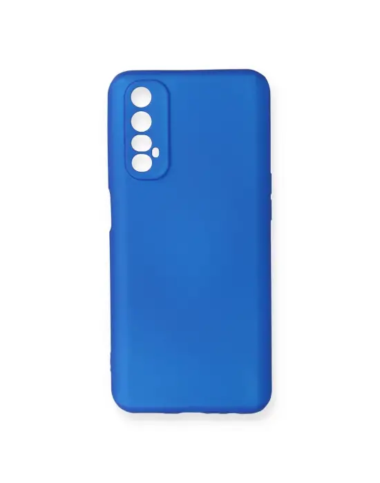 Realme 7 Kılıf First Silikon - Mavi