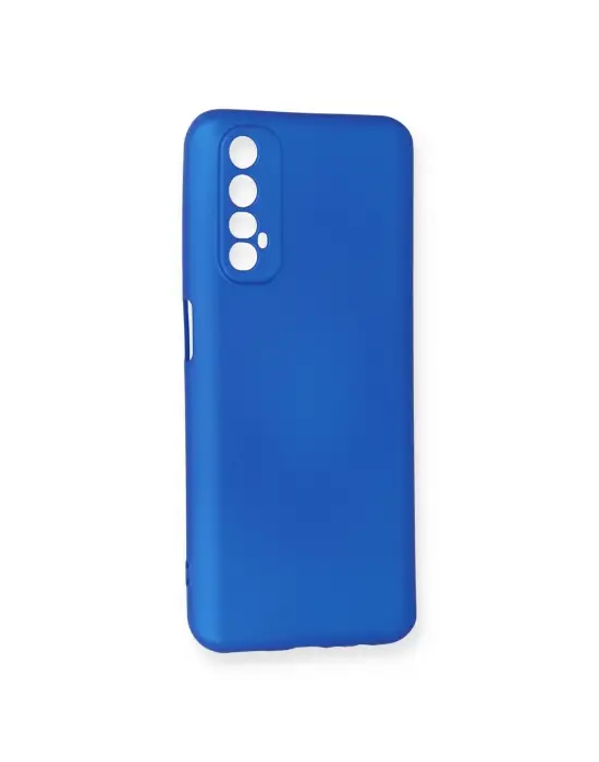 Realme 7 Kılıf First Silikon - Mavi