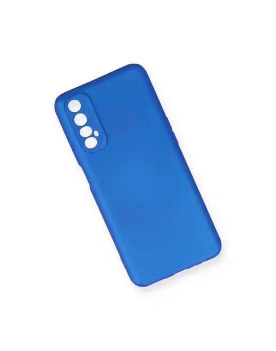Realme 7 Kılıf First Silikon - Mavi