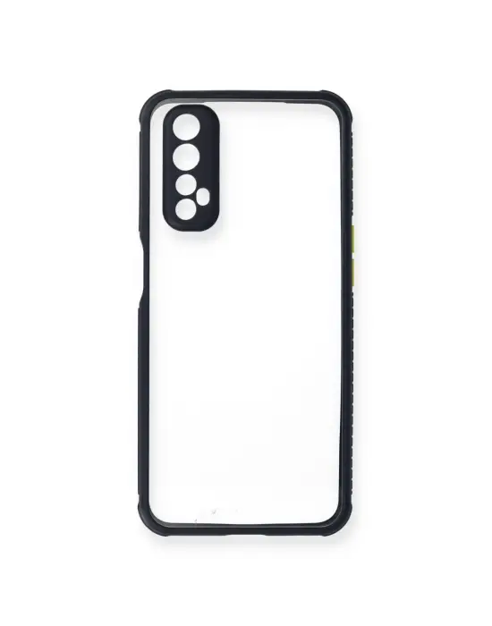 Realme 7 Kılıf Miami Şeffaf Silikon - Lacivert