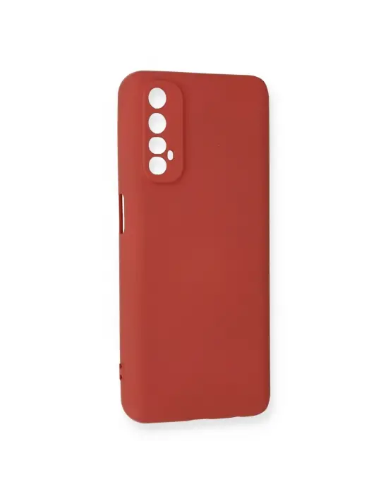 Realme 7 Kılıf Nano İçi Kadife Silikon - Kiremit