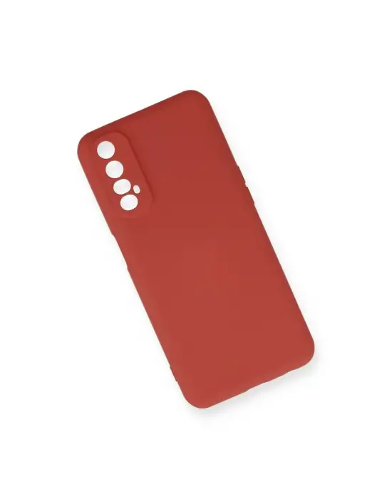 Realme 7 Kılıf Nano İçi Kadife Silikon - Kiremit