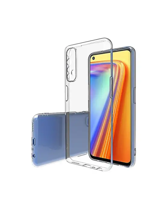 Realme 7 Pro Kılıf Lüx Şeffaf Silikon - Şeffaf