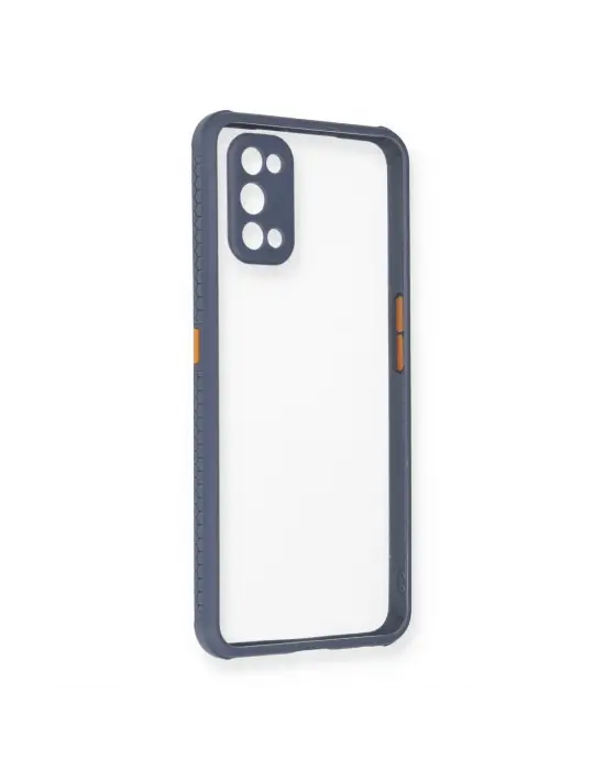 Realme 7 Pro Kılıf Miami Şeffaf Silikon - Gri