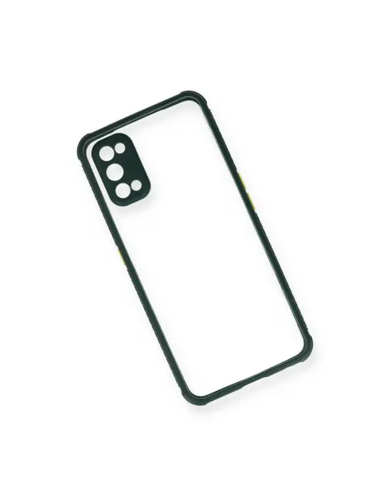 Realme 7 Pro Kılıf Miami Şeffaf Silikon - Koyu Yeşil
