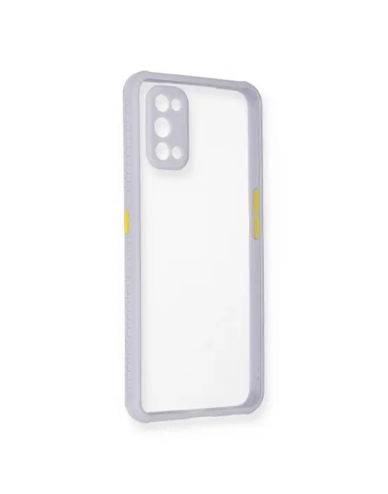 Realme 7 Pro Kılıf Miami Şeffaf Silikon - Lila