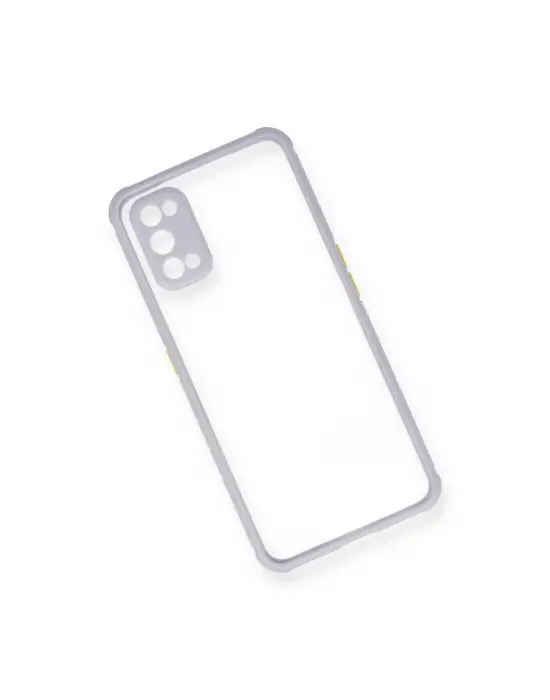 Realme 7 Pro Kılıf Miami Şeffaf Silikon - Lila