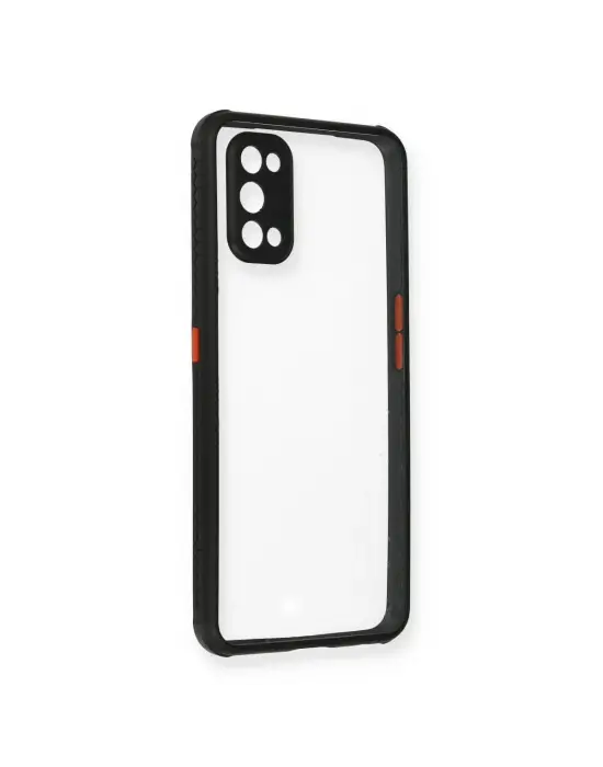 Realme 7 Pro Kılıf Miami Şeffaf Silikon - Siyah