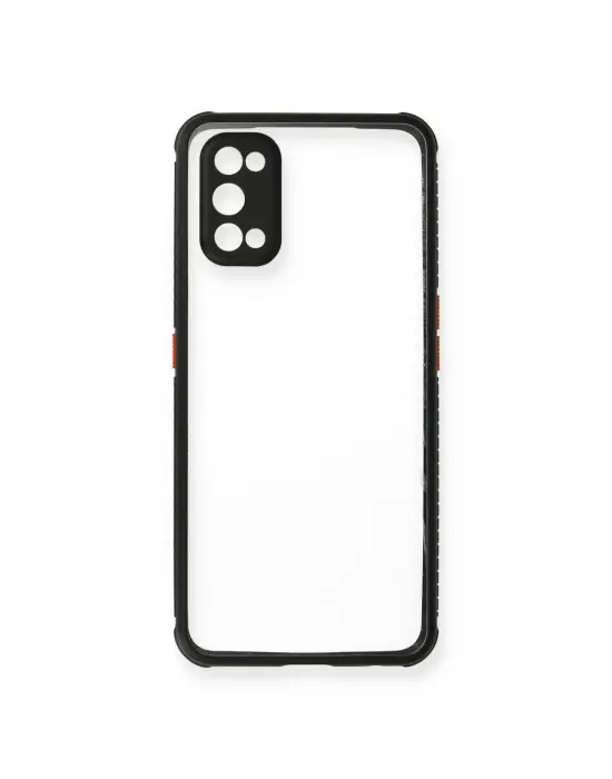 Realme 7 Pro Kılıf Miami Şeffaf Silikon - Siyah