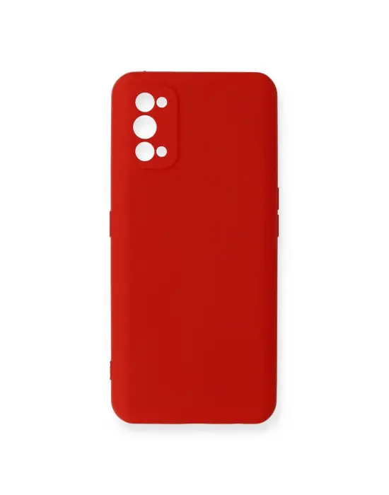 Realme 7 Pro Kılıf Nano İçi Kadife Silikon - Kırmızı