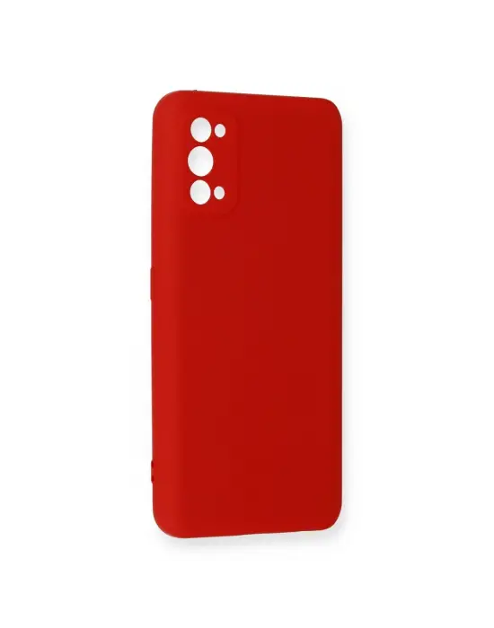 Realme 7 Pro Kılıf Nano İçi Kadife Silikon - Kırmızı