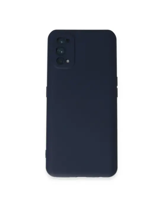 Realme 7 Pro Kılıf Nano İçi Kadife Silikon - Lacivert