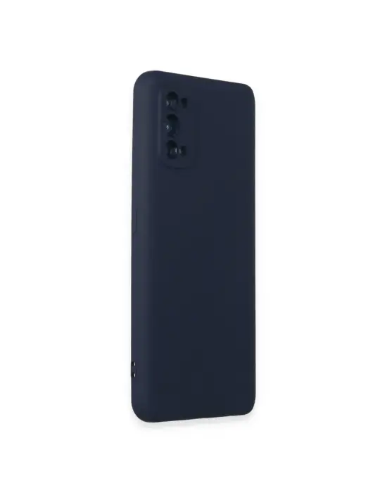 Realme 7 Pro Kılıf Nano İçi Kadife Silikon - Lacivert