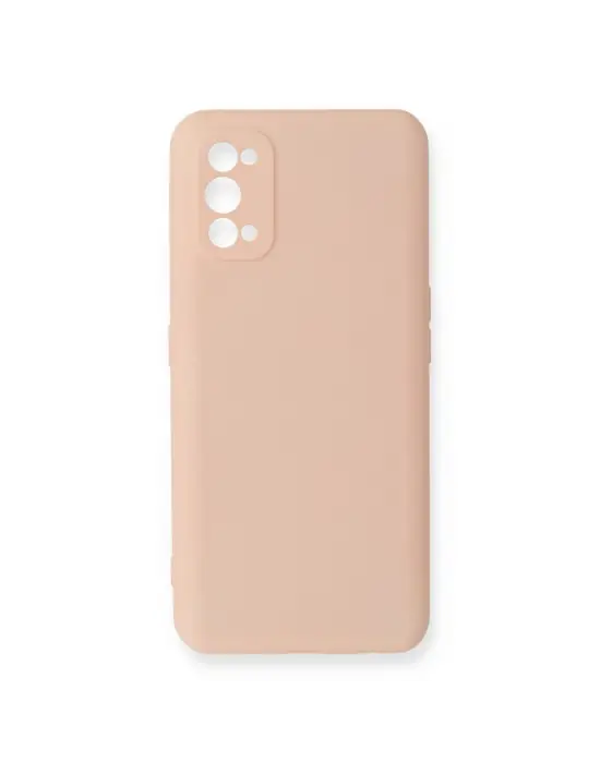 Realme 7 Pro Kılıf Nano İçi Kadife Silikon - Pudra