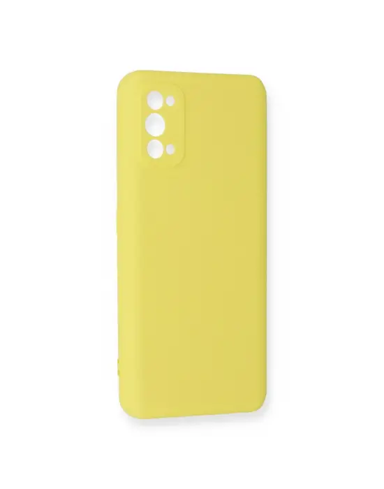 Realme 7 Pro Kılıf Nano İçi Kadife Silikon - Sarı