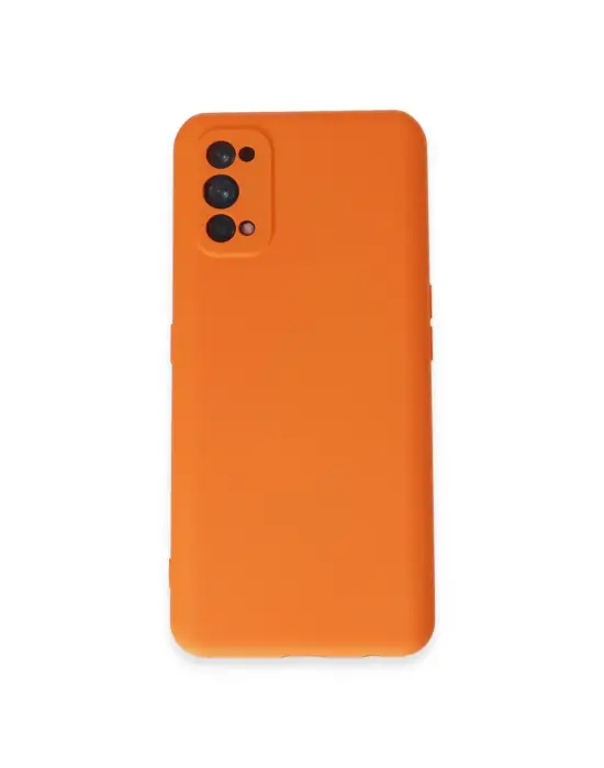 Realme 7 Pro Kılıf Nano İçi Kadife Silikon - Turuncu