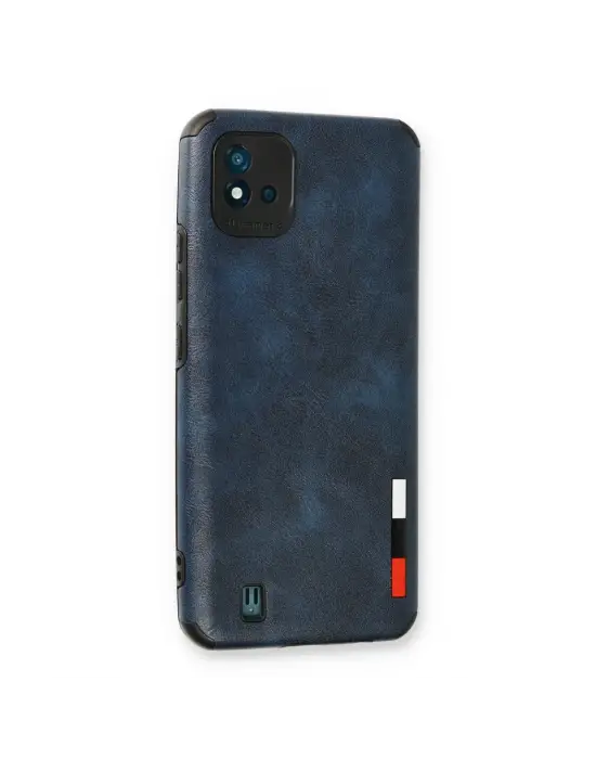 Realme C11 2021 Kılıf Loop Deri Silikon - Lacivert