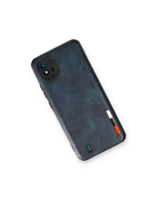Realme C11 2021 Kılıf Loop Deri Silikon - Lacivert