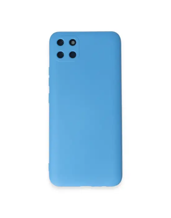 Realme C11 Kılıf Nano İçi Kadife Silikon - Mavi