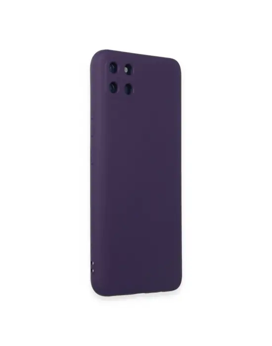Realme C11 Kılıf Nano İçi Kadife Silikon - Mor
