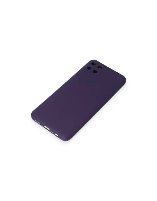 Realme C11 Kılıf Nano İçi Kadife Silikon - Mor