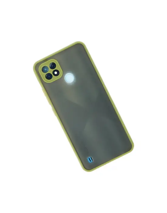 Realme C21 Kılıf Montreal Silikon Kapak - Açık Yeşil
