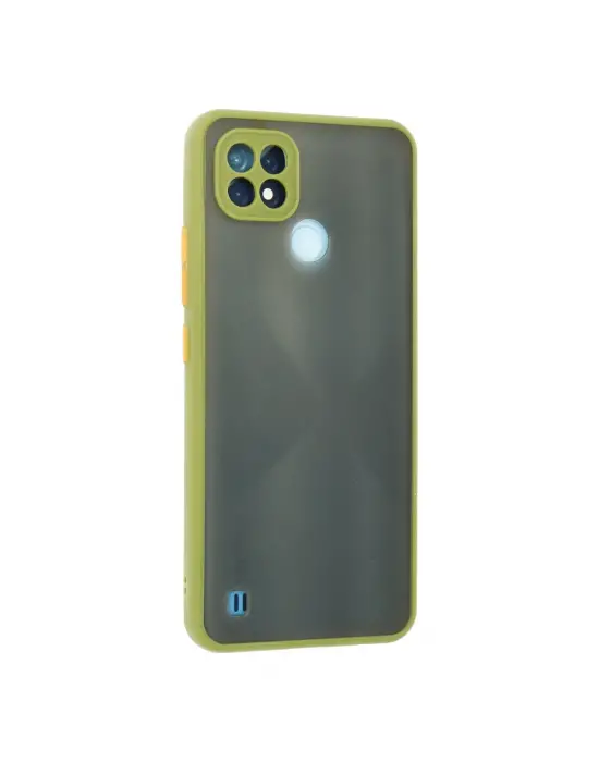 Realme C21 Kılıf Montreal Silikon Kapak - Açık Yeşil