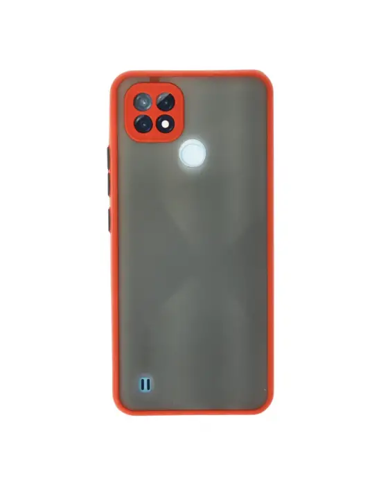 Realme C21 Kılıf Montreal Silikon Kapak - Kırmızı