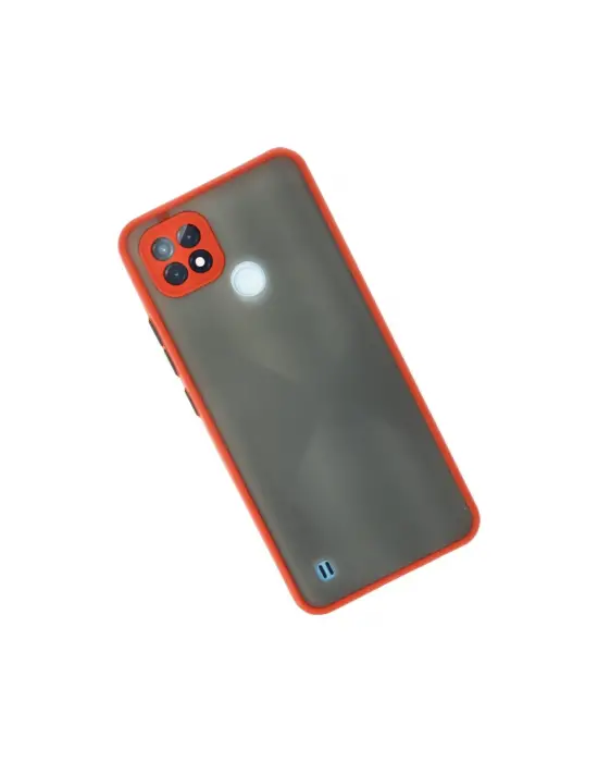 Realme C21 Kılıf Montreal Silikon Kapak - Kırmızı