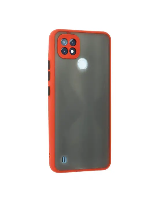 Realme C21 Kılıf Montreal Silikon Kapak - Kırmızı