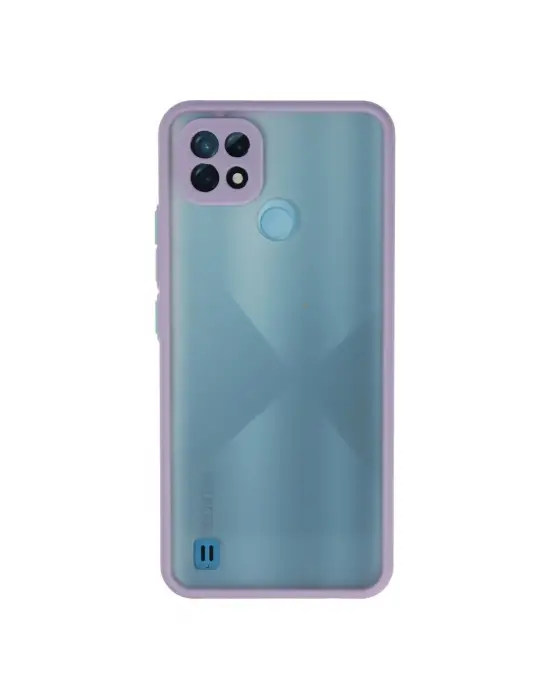 Realme C21 Kılıf Montreal Silikon Kapak - Mor