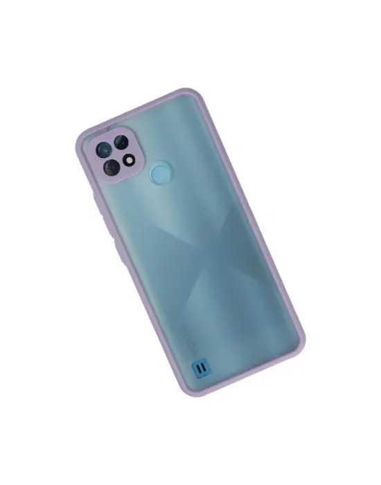 Realme C21 Kılıf Montreal Silikon Kapak - Mor