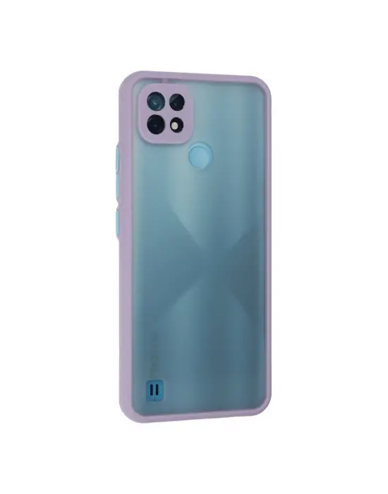 Realme C21 Kılıf Montreal Silikon Kapak - Mor